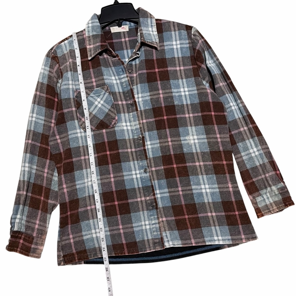 ALTAR'D STATE Plaid Long Sleeve Nashville Patch Button Down Shirt XS - Picture 11 of 16